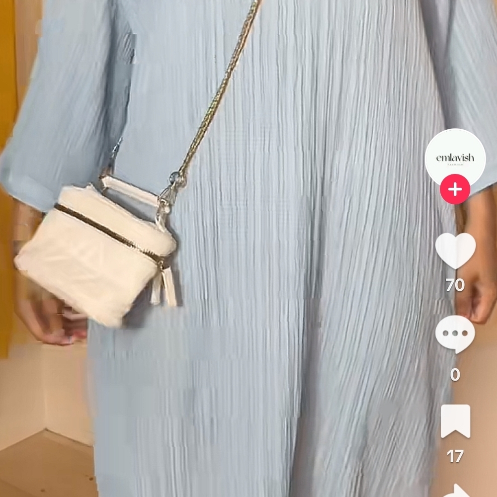 Elegant Blue Dress  Abaya Dress